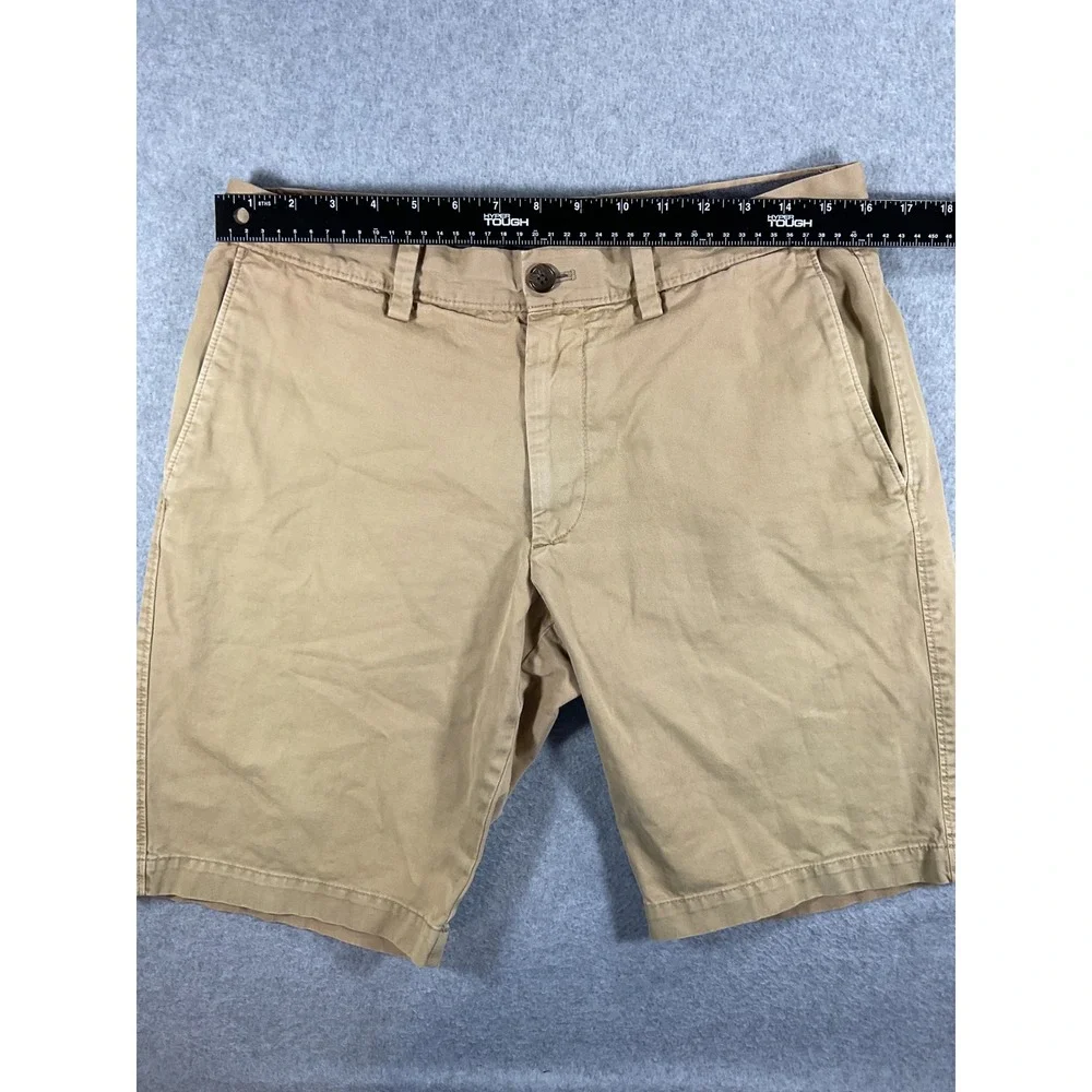 Banana Republic Aiden Slim Fit Chino Shorts Mens 31 Khaki Cotton 9 Inseam 1616